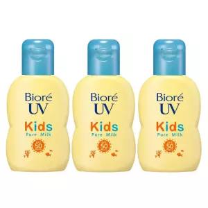 Bior 비오레 UV 키즈 SPF 50+ 퓨어 밀크 선크림 90ml x 3개