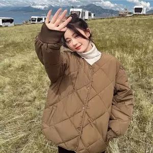 여성 마름모 누빔자켓 경량 겨울 아우터 점퍼 3색