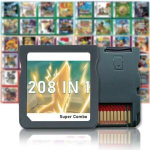 NDS 게임 카드 레트로 컬렉션 208in1, 새 스티커, 미국 버전 유럽