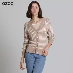 [오조크(OZOC)] 베이직 브이넥 니트 가디건 (택가격:112000원)