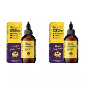 (미국직배) 아이큐네츄럴 자메이칸 블랙 캐스터오일 파마자오일 118ml 2개 iQ Natural Q Natural Jamaican