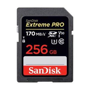 [구 버전] 256GB 익스트림 프로 SDXC UHS-I 카드 - C10 U3 V30 4K UHD SD SDSDXY-256G-GN4IN