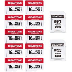 기가스톤 16GB 마이크로 SD 카드 10팩 카메라 플러스 Wyze Cam용 MicroSDHC 메모리 풀 HD 비디오 녹화 UHS-I U1 클래스 10 최대 85MB/s MicroSD-SD 어댑터 포함