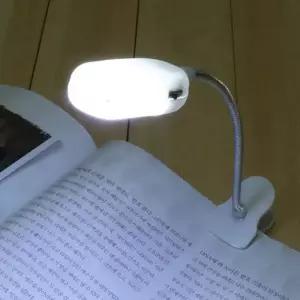 클립 집게 독서등 스탠드 led 독서등 휴대용 책상 조명