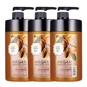 과일나라 아르간 골드 헤어팩 1000ml 3개 손상모 케어