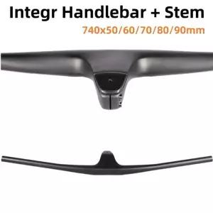 MTB 카본 핸들바 일체형 자전거 테이블 740mm 스템 스티어러