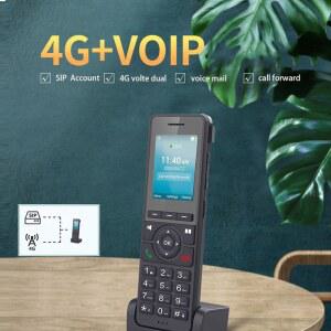 벽걸이전화기 무선 전화기 데스크탑 4G LTE 와이파이 디텍 블랙 스크린 VOIP 컬러 4인치 휴대용