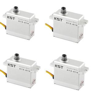 KST A13-610 고성능 RC 글라이더 비행기용 9kg 0.10sec 경화 강철 코어리스 서보 모터