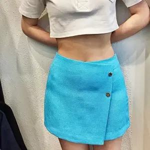 [옷자락][클리어런스]여름 트위드 랩 단추 버뮤다 썸머 라이즈 반바지_5