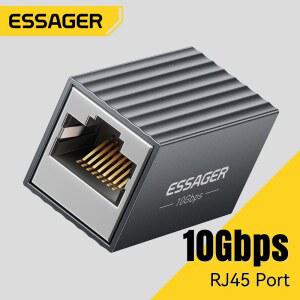 랜커플러 랜선 커플러 분배기 에사저 10GBPS RJ45 연장기 어댑터용 CAT7 네트워크 이더넷 CAT8 CAT6 기가비트 암암 커넥터 케이블