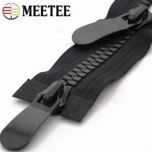 미티 8  15 수지 지퍼 70-150cm 오픈 엔드 롱 다운 재킷 코트 바느질 의류 수리 재단사 액세서리 용 더블
