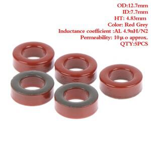 5개 카르보닐 스틸 분말 코어 T50-2 13x7x5 mm 4.9nH/N2 페라이트 토로이드