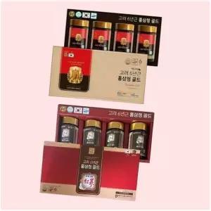 기타 고려 6년근 홍삼정골드 240g 4병 쇼핑백포함 선물세트 4670249