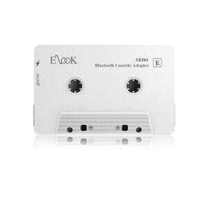 ELOOK 자동차 오디오 수신기 블루투스 카세트 어댑터 AUX 테이프 화이트 수신기 플레이어
