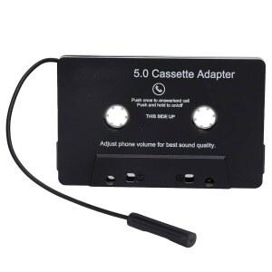블루투스 카세트 어댑터 내장 마이크 MP3 차량용 LED USB 충전 테이프 컨버터 자동차 플레이어 표시기