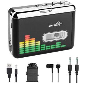USB 카세트 MP3 변환기 휴대용 녹음 PC 음악 플레이어 컨버터 MP3 불필요 오디오 이어폰 테이프