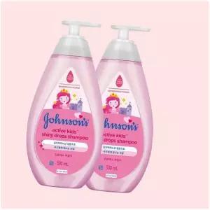 존슨즈 액티브 샤이니 샴푸 500ml x2+(증)베이비오일125ml 4668035