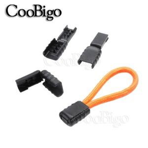 25피스 코드 끝 지퍼  클램프 로프 잠금 스토퍼 Paracord 스포츠웨어 배낭 의류 신발 가방 부품 액세서리