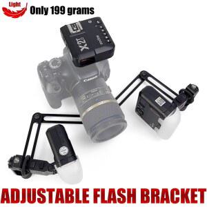 카메라후레쉬 구강 매크로 사진 브라켓 플래시 DSLR 카메라 GODOX SLR 트윈