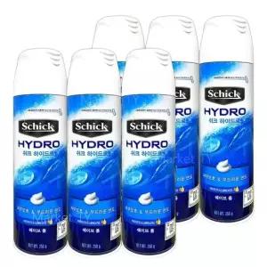 쉬크 하이드로 쉐이빙 폼 250g x 6 면도 에프터