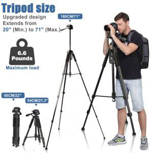 항공샷삼각대 사진 촬영 삼각대 카메라 캐논용 DSLR 경량 휴대폰 스마트폰 180CM 비디오