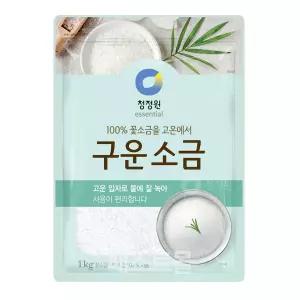 청정원 100 꽃소금을 고온에서 구운소금 1kg