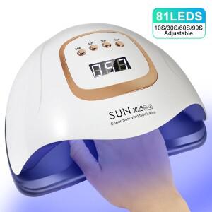 SUN X25MAX 81LED UV 램프 손톱 건조 고속 경화  젤 매니큐어 전문 강력한 라이트 살롱