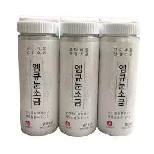 해양심층수 엠큐눈소금 굵은입자 100gX3개입 고미네랄소금 저염