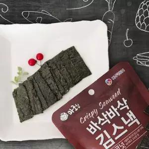 김 스낵 칩 술 안주 간식 바삭한 해조류 다양한 맛 6종 가정용