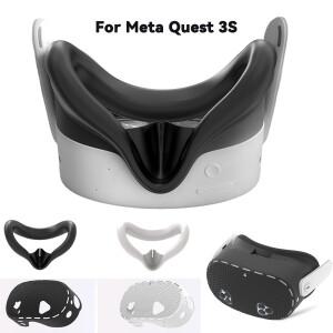 Quest 3S VR 안경 교체 액세서리 용 실리콘 페이셜 커버 메타 퀘스트 호스트 쉘 안티 스크래치 보호