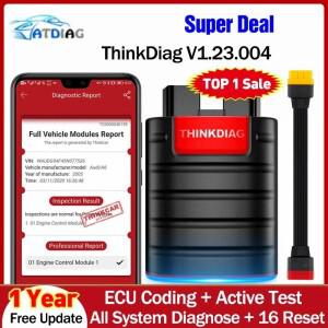 2026 THINKCAR Thinkdiag 풀 시스템 16 리셋 ECU 코딩 액티브  프로 소프트웨어 업그레이드 차량 진단 OBD