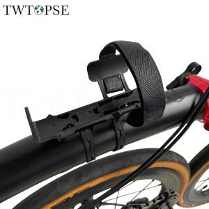TWTOPSE 자전거 워터병 케이지 홀더  Brompton Birdy Dahon 3SIXTY 접이식 프레임 핸들 포스트 랙 브래킷