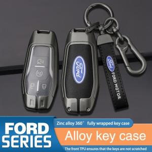 아연 합금 자동차 원격 키 케이스 커버 포드 퓨전 Mondeo Mustang F-150 Explorer Edge  액세서리