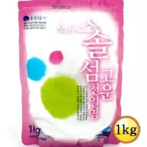 신안 천일염 1kg 조리용 요리 소금 천연 염분 양념 식재료 조미료 식용염