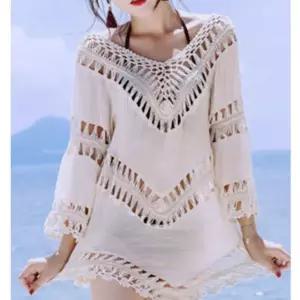 헤링본 비치커버업 미니원피스 chU8+4klk