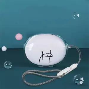 헤드셋파우치 헤드폰 케이스 QCY C30 이어 클립 블루투스 헤드셋용 투명 TPU C30S 충격 방지 커버 쉘