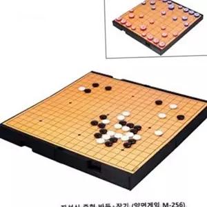 고품질 게임 바둑 접이식 장기판 자석식 중형 휴대용 자석식바둑 자석식장기 자석바둑장기 WFO5XEA