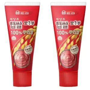 해외 고추장 태양초 소스 양념 비빔장 양념장 매운맛 여행용 튜브 초고추장 120g 1+1