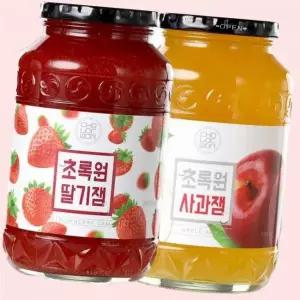 초록원 딸기잼 1kg+사과잼 1kg 4714760