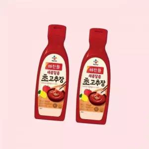 CJ제일제당 해찬들 새콤달콤 초고추장 500g(튜브형) x2개 4714602