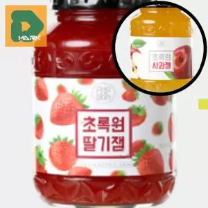 맛있는 과일잼 2p 사과잼 1kg 아이간식 제과제빵 실속형 딸기잼 조리용 주방용 대용량 요리용 식재료