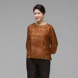 [하랑한복]더하랑 소담드리 여름 인견 블라우스 머스타드
