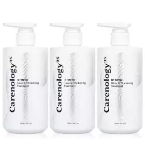케어놀로지 레미디 윤기 볼륨 탈모완화 트리트먼트 500ml 3개 /카페인 탈모케어/비오틴