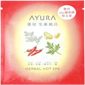 아유라 AYURA 약용 허벌 핫스파 의약외품 30g×포 입욕제 피로 뭉침 냉증 발한 생약 성분이 서서히 녹아
