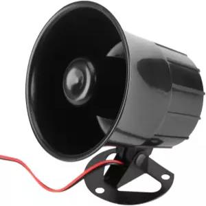 가정용 시스템용 브래킷이 있는 DC12V 15W 유선 경보 사이렌 혼 라우드스피커 실외기