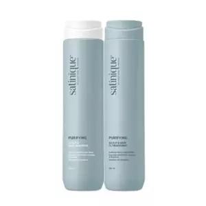 암웨이 새티니크 퓨리파잉 스캘프 앤 헤어 샴푸 280ml + 7s 트리트먼트 280ml