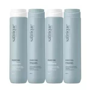 암웨이 새티니크 퓨리파잉 스캘프 앤 헤어 샴푸 280ml 2개 + 7s 트리트먼트 280ml 2개