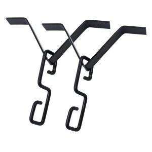 TOKDOOT 레인 체인 거터 어댑터 클립 가든 스타일 구리 후크 행거 설치 키트용 아이언 커넥터 차임 다운스팟 외부 하드웨어 2개
