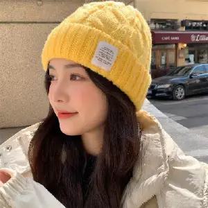 남녀공용 골지 꽈배기 롱 비니 니트모자 남자 여자 겨울 데일리 패션 모자
