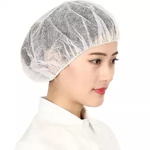 ( )일회용 라운드 위생 부직포 주방 미용실 모자 통풍 고정 캡 26cm 100p